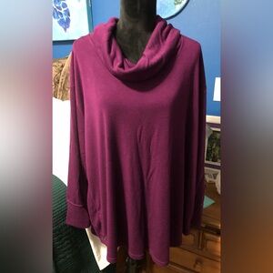 Jane & Delancey Purple Cowl Neck Sweater Sz. 2X